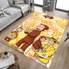 Curious George Party Carpet For Playroom Bedroom Living Room Sofa Home Decorkids Game Area Rug Nonslip Floor Mat