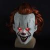 Scary Clown Pennywise IT Full Mask Glowing Eyes Horror Cosplay Halloween Costume