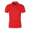 Unisex Anti-Pilling, Colorfast Polo Shirt with Lapel and Short Sleeves, Made from Combed Silk Cotton, Customizable with Logo.