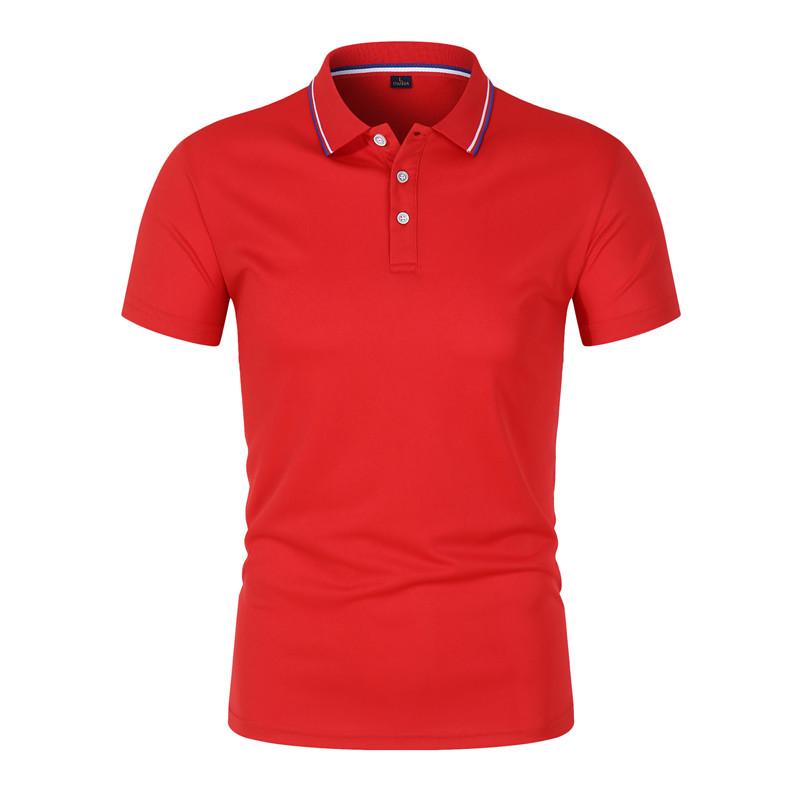 Unisex Anti-Pilling, Colorfast Polo Shirt with Lapel and Short Sleeves, Made from Combed Silk Cotton, Customizable with Logo.