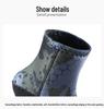 OUZO 5mm Camouflage Non-Slip Dive Booties: Shorty Snorkeling & Swimming Socks, Wear-Resistant & Warm for Beach.