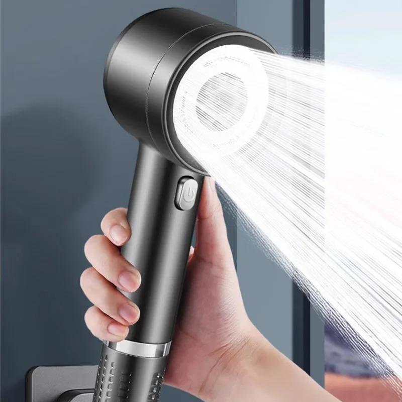 High Quality 4 Modes New Pressurized Shower Head Filter Water Saving Durable Anti-blocking Universal Shower Set