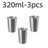 Stainless Steel Metal Cup Beer Cups White Wine Glass Coffee Tumbler Travel Camping Mugs Drinking  Tea Mug Set Outdoor