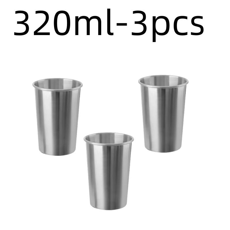 Stainless Steel Metal Cup Beer Cups White Wine Glass Coffee Tumbler Travel Camping Mugs Drinking Tea Mug Set Outdoor