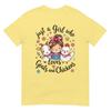 Just A Girl Who Loves Goats And Chickens Cute Farm Girl Animal Lover T Shirt