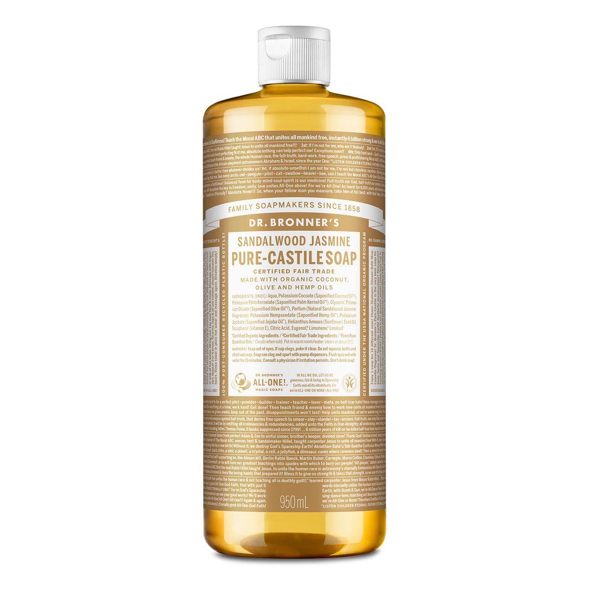 [Face & Body Cleanser] Sandalwood Jasmine Pure Castile Soap 950ml Sandalwood 950ml