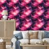 Watercolor Galaxy Wallpaper Purple, Plum and Powder Pink 50x1000