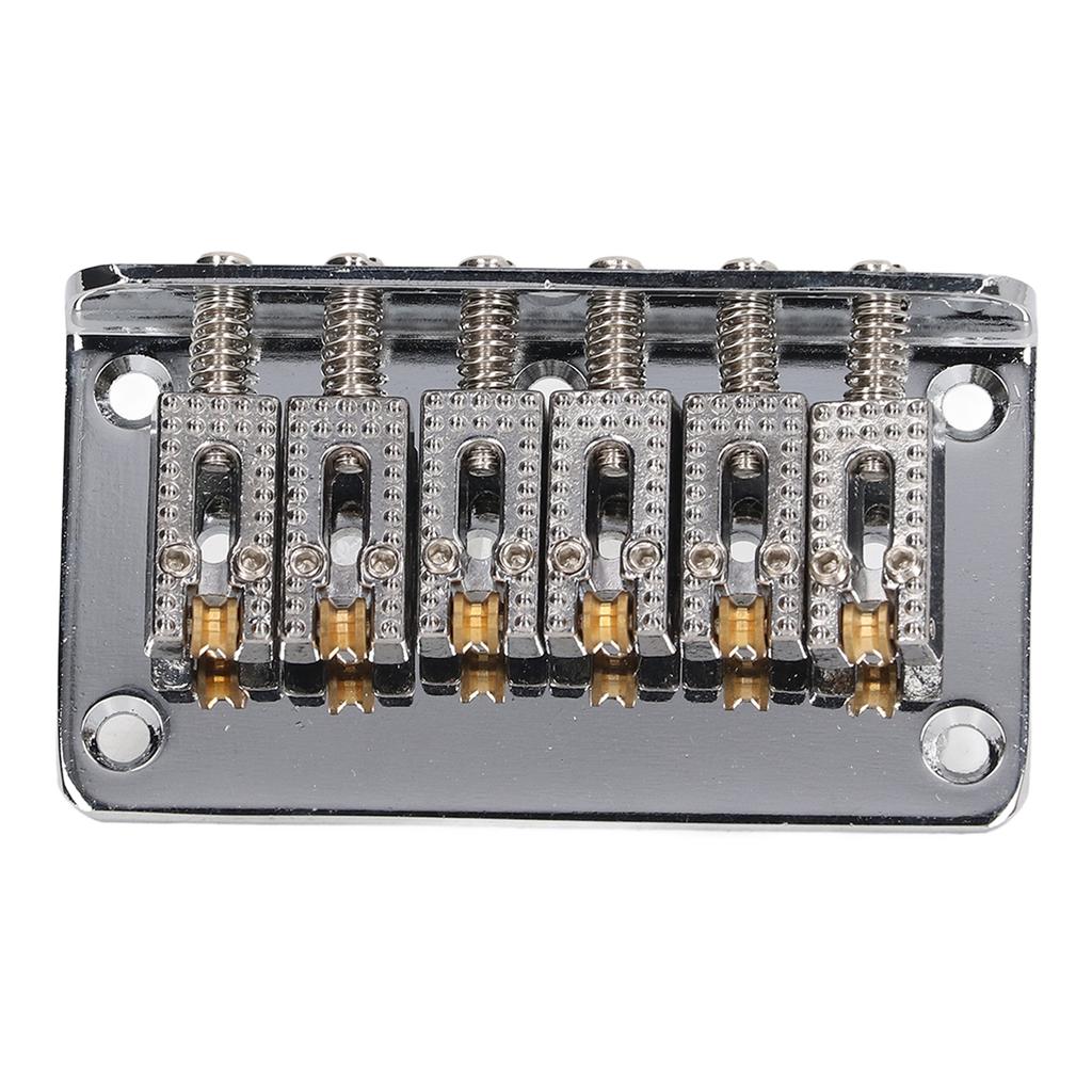 Hardtail Saddle Bridge 6 String 78mm Zinc Alloy Copper Electric Guitar Bridge for Replacement