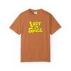 Lost In Space Yellow Bubble Text T-Shirt | Retro Typography