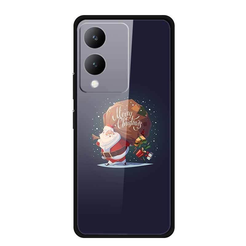 

Закаленное Стекло Защитное для VIVO Y17S Global Y36M Y36i Y33t Y28 G2 Чехлы для Телефона Жесткая Задняя Панель Fundas Чехол Y 17s 17 S Цветочный Чехол -VIVO Y17S 4G Global