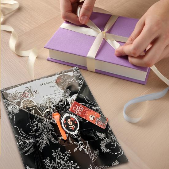 1 Sada Dárkových Balicích Potřeb Gotický Naslepo s Knihou Dárková Krabička Halloweenská Strašidelná Knižní Sada Temná Romance Knižní Klubová Sada