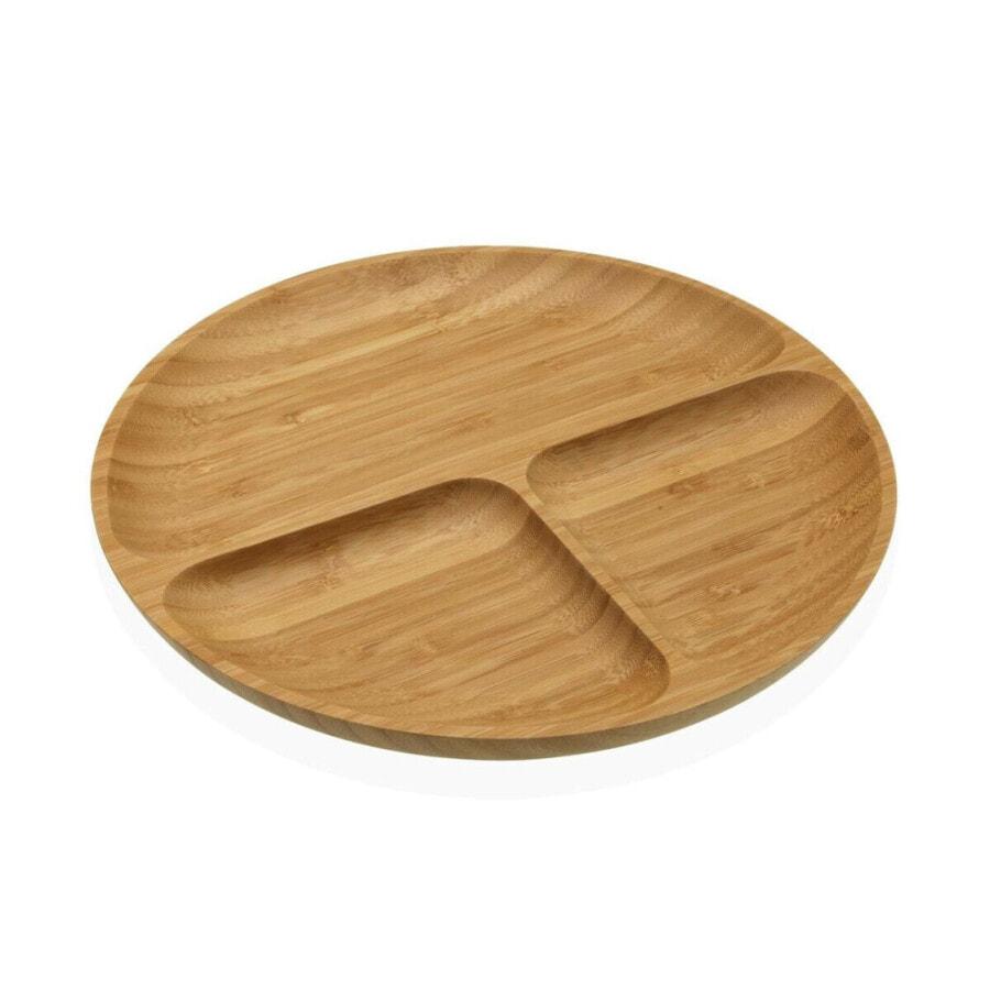 

Поднос для закусок Versa из бамбука 25 x 2 x 25 см