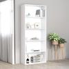 Bookcase - VIDAXL - 801026 - 5 Shelves - Engineered Wood - White 80x30x189 Cm