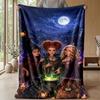 Soft Flannel Blanket Lightweight Cozy Bedroom Living Room CoverHocus Pocus Sanderson Sisters