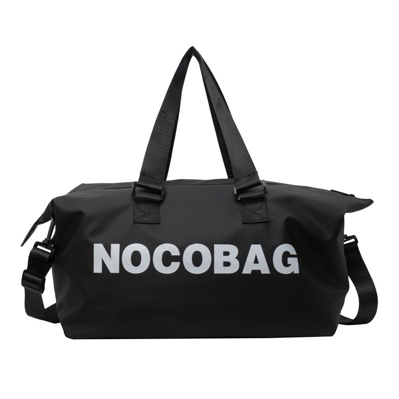 

Travel bag, large capacity, high-end sense, Spice girl trend, two-sided shoulder duffel bag, travel and accommodation storage чорний