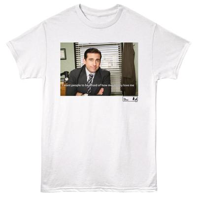 The Office TV Show Michael Scott Affraid Of How Much They Love Me Men's T Shirt