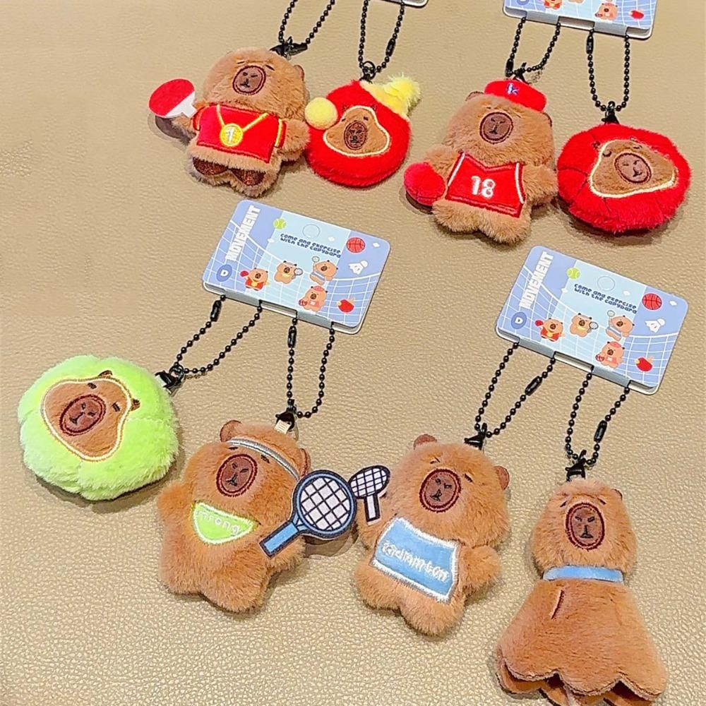 

Cross Dressing Plush Sport Pendant Funny Cartoon Animal Keychain Backpack Flutter Doll Couple Style8