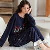 You Can Wear Pure Cotton Pajamas Outside, Women's Spring and Autumn Long-sleeved Autumn and Winter Cotton Casual Pullover Loungewear 1011 New