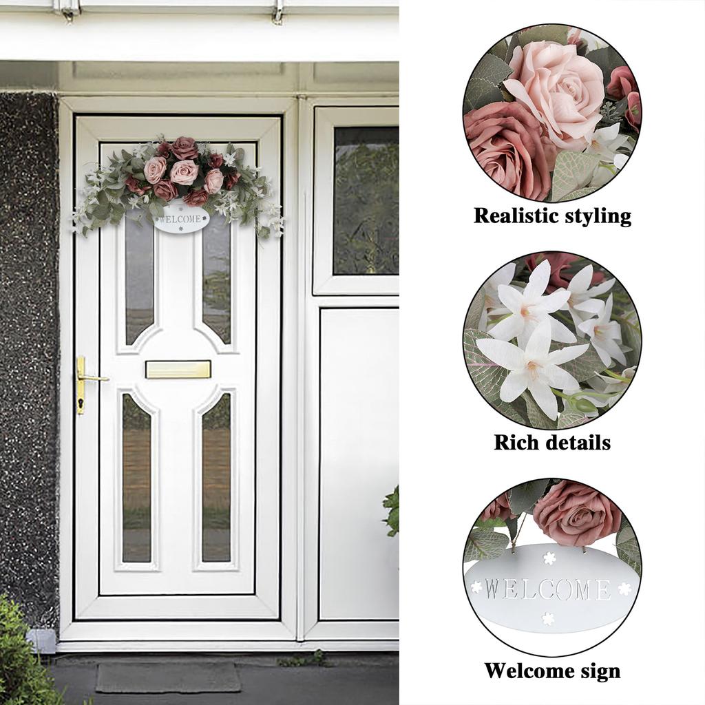 Rosensturzkranz Europäischer Stil Willkommensmarke Orchideendekoration Zuhause Hochzeit Dekorative Blumen