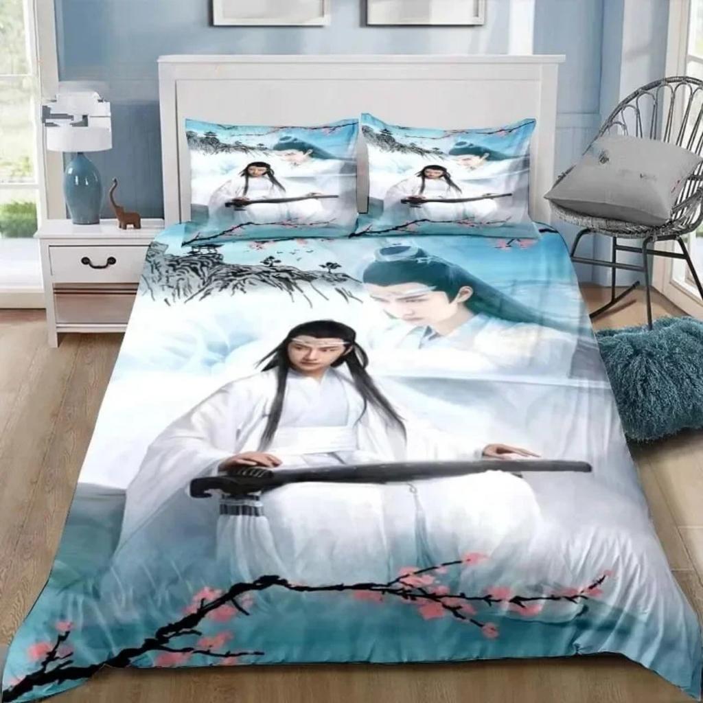 The Untamed Drama Bedding Set Xiao Zhan Wang Yi Bo Bedding For Boy Girl Set Home Decoration Single Twin Full Queen King Size