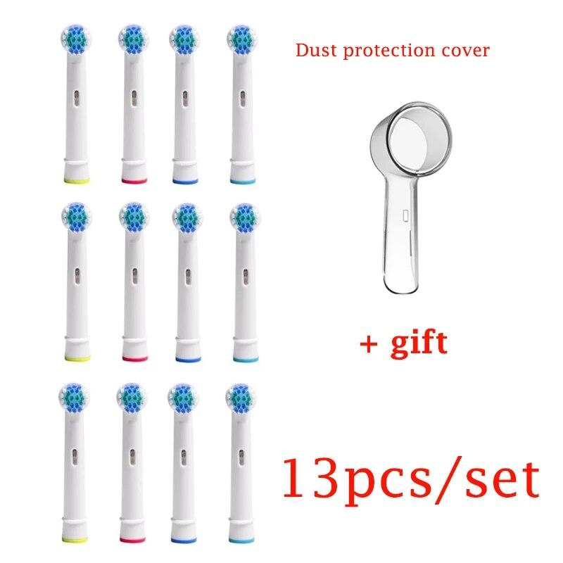 

Сменные насадки для электрической зубной щетки Oral-b, 13 шт., подходят для Advance Power/pro, прецизионные чувствительные насадки для чистки зубов, белые 13pcs