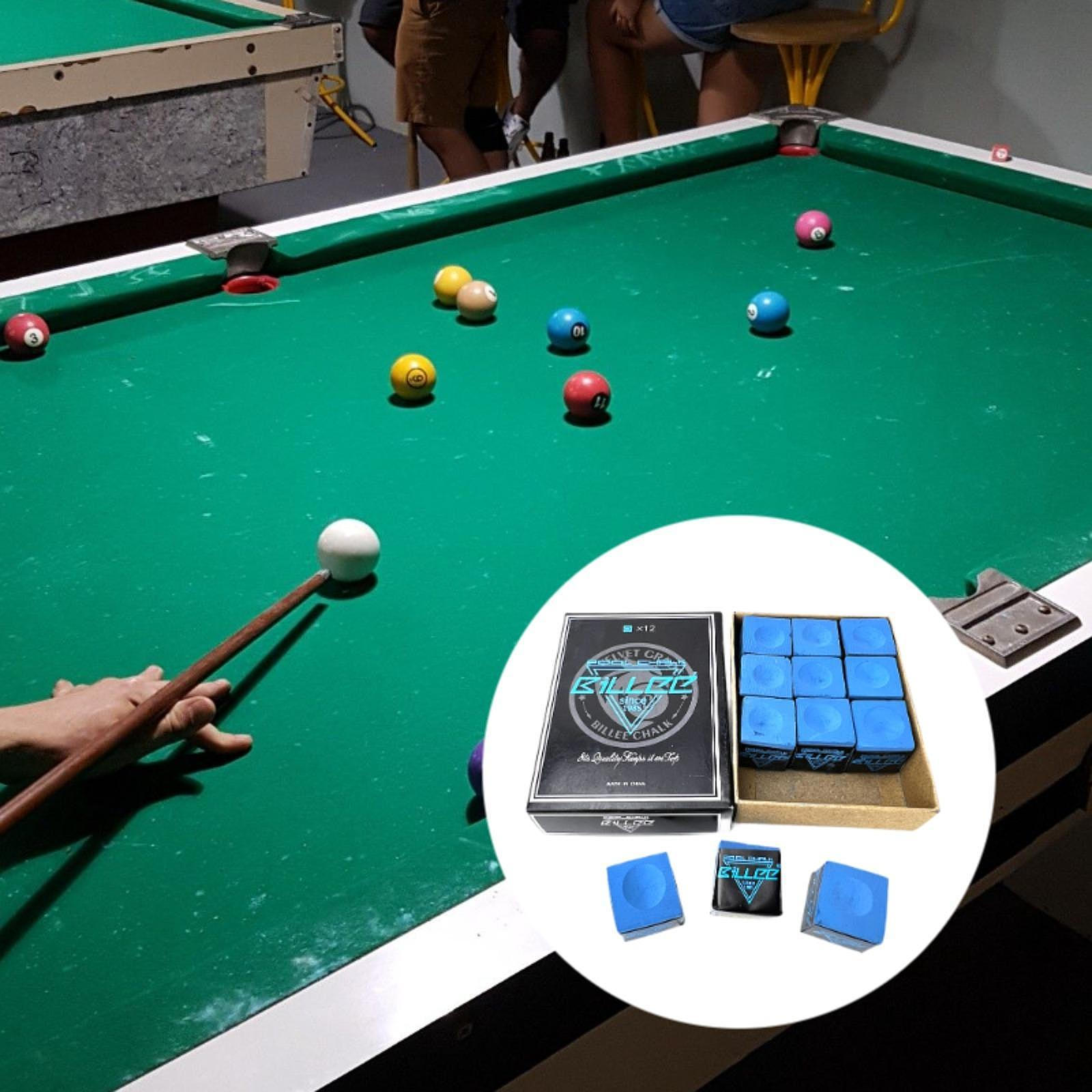 

12 шт. Мелки для бильярдного кия, аксессуары для бильярдного стола Style B