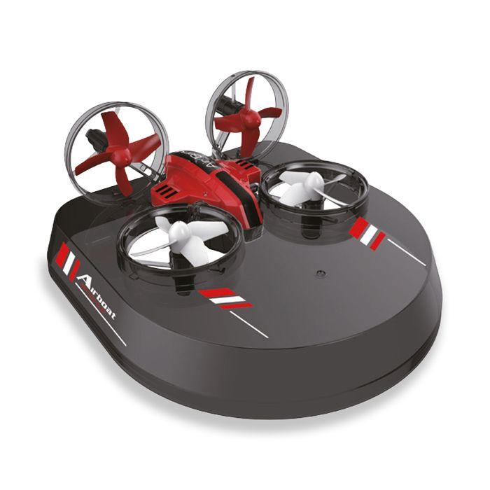 Drone quadricoptère amewi air genius - tout-en-un - rouge - extérieur - 8 min d'autonomie - télécommandé