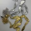 A Women's Metal Waist Chain with Large and Small Long Leaf Patchwork Waist Decoration, A Retro and Versatile Dress for Casual Decoration