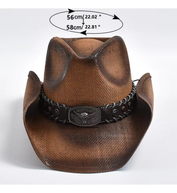 Light Color Cowgirl Hats For Women Straw Cowboy Hat Western Beach Straw Sun Hat With Shapeable Brim For Coastal Cowgirl Men Hats