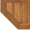 Tischplatte 60x60x2,5 cm Achteckiges Massives Teakholz
