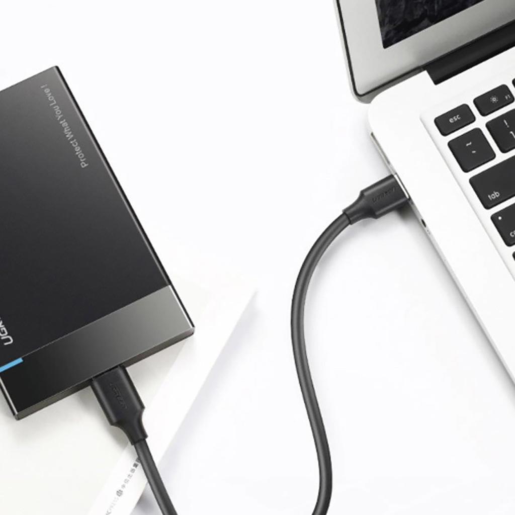Cable USB-A 3.0 - USB-C 3A 1.5m - black