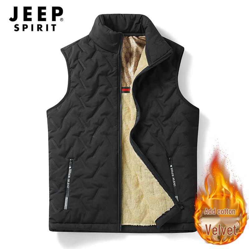 

JEEP SPIRIT Men s Thickened Winter Warm Vest 4XL