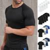 Kurzarm Kompressions-Sportanzug, Hohelastische Schnelltrocknende Basisschicht für Laufen, Fitnessstudio-Training & Basketball