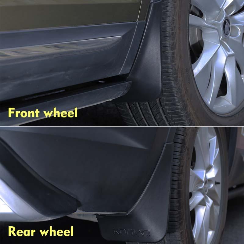 Car Mudflaps FOR Skoda Kodiaq Mudguards Fender Mud Flap Guard Splash Mudguard Fenders Car Accessories Auto Styline Front Rear