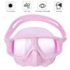 Professionelle Anti-Beschlag-Tauchmaske mit großer Sicht und geringem Volumen für Freitauchen, für Erwachsene, Männer und Frauen(Rosa