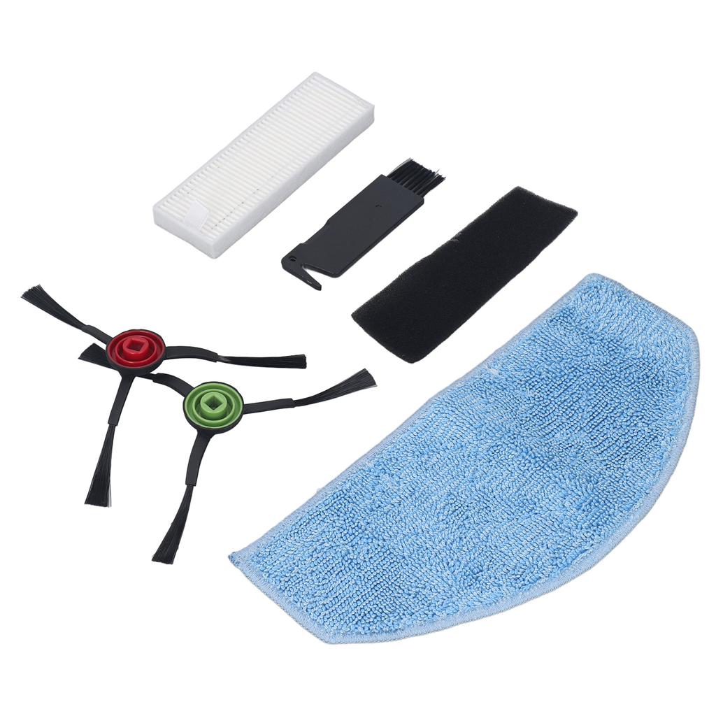 Sweeper Filter Side Brush Mop Cloth Efficient Washable Reusable Sweeper Accessories Kit for Laresar