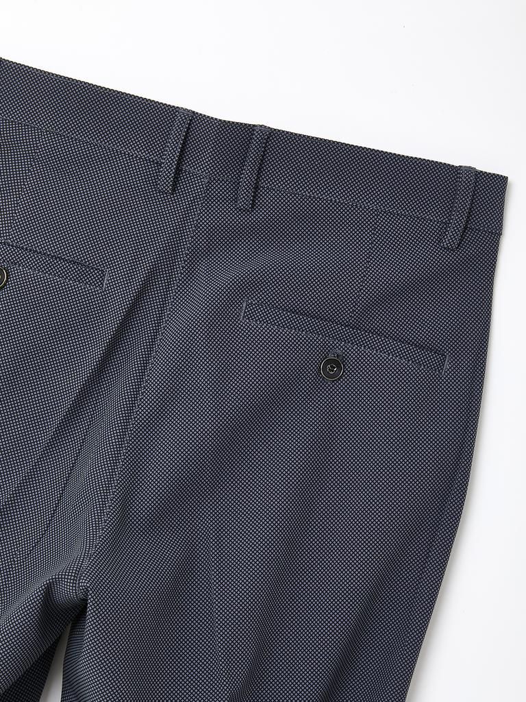 IKALOOK Office Point Slacks Elastic Waist Spandex Pants Cpt131