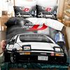 Initial Ae86 Jungen Schlafzimmer Bettwäsche Set Einzelbett Twin Full Queen King Size Aldult Bettbezug 3D Anime Bettlaken Set