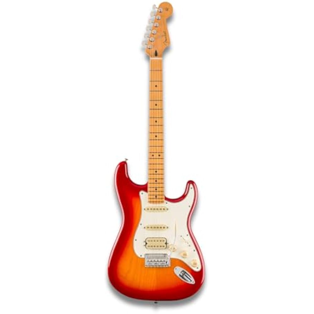 Fender Electric Guitar Player II Stratocaster® HSS, Maple Fingerboard, Aged Cherry Burst with Sof...