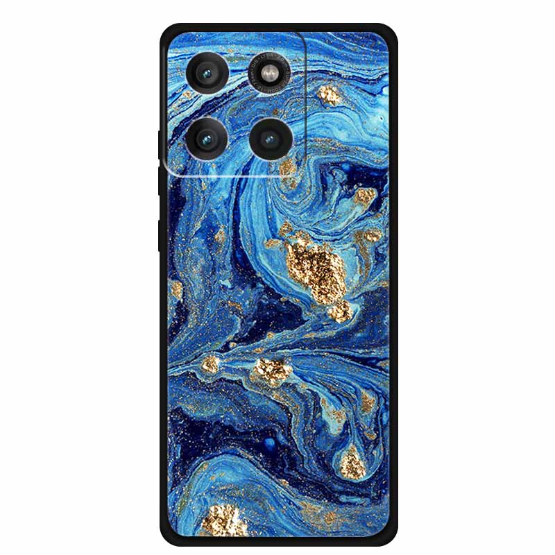 For Moto Edge 60 Pro Case XT2507-1 Coque Multi Colored Marble Pattern Soft Silicon Back Cover for Motorola Edge 60 Pro 5G Bumper