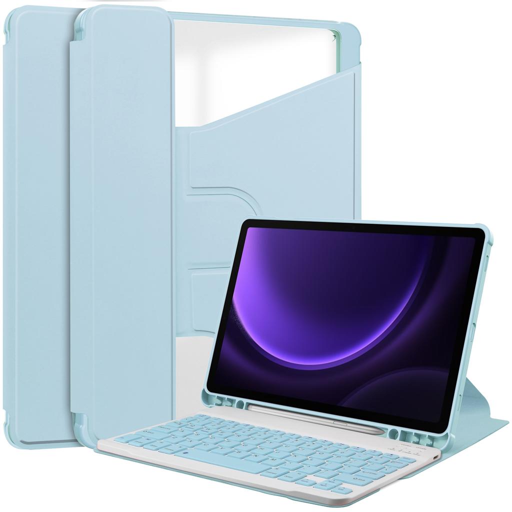 Bluetooth Keyboard Case for Samsung Tab S9 FE (SM-X510/516) 11-inch (English)