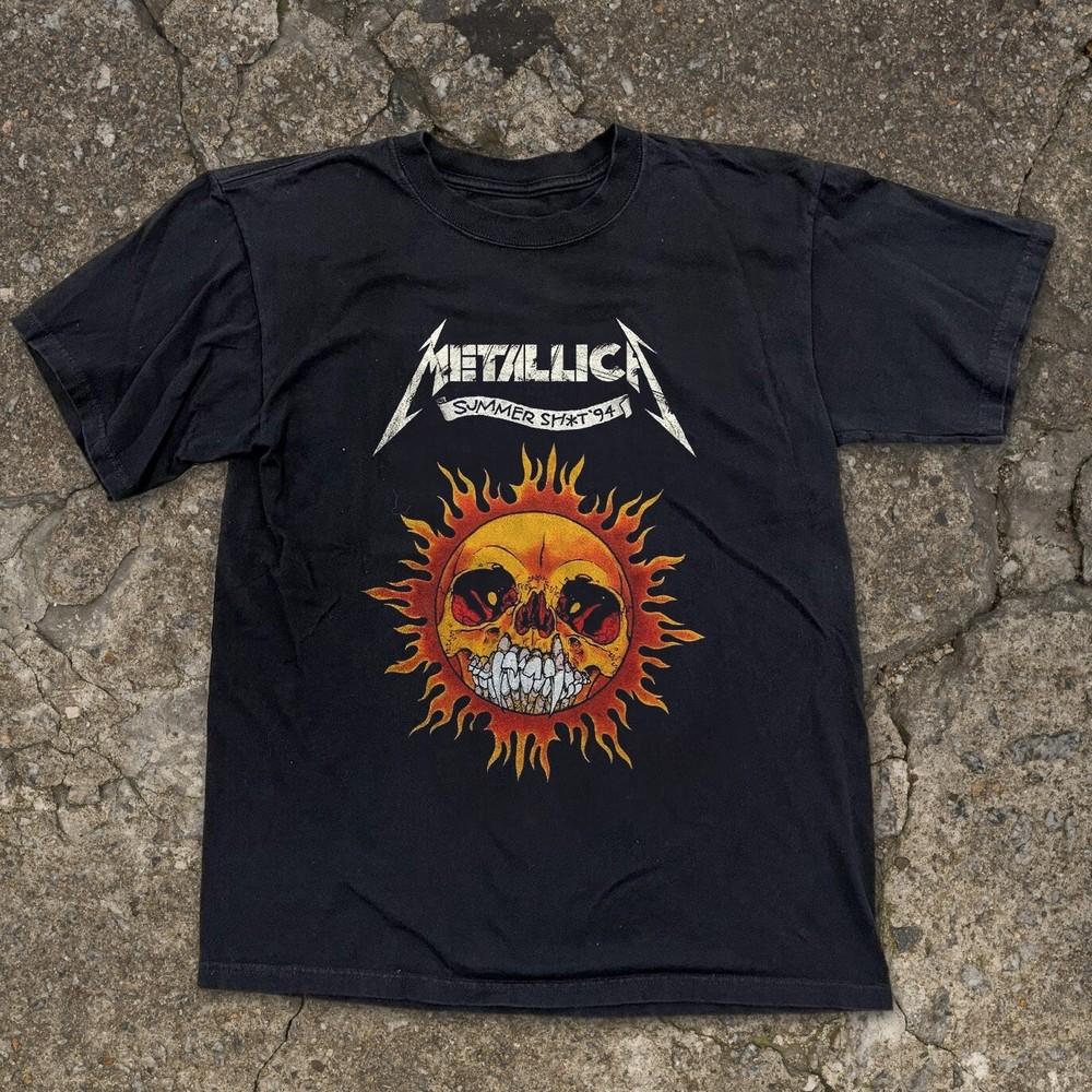 Metallica Summer 94 Unisex Black T-shirt Size S-5XL Unisex T-Shirt