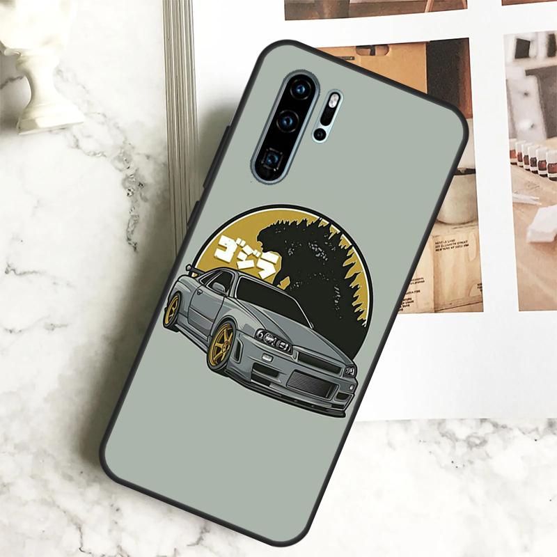 JDM Cars For Huawei Nova Y70 Y72 Y73 Y60 Y90 Y61 Y91 7i 8i 11i 12i 12s 9 10 SE P20 P30 P40 Lite Case
