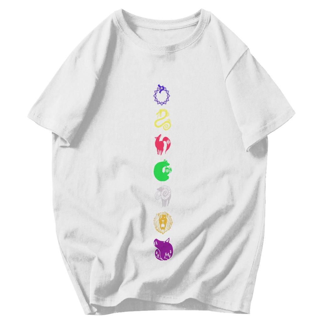 Men T Shirt Anime The Seven Deadly Sins Gifts Y2K Graphic Tees Unisex Tops T Shirts