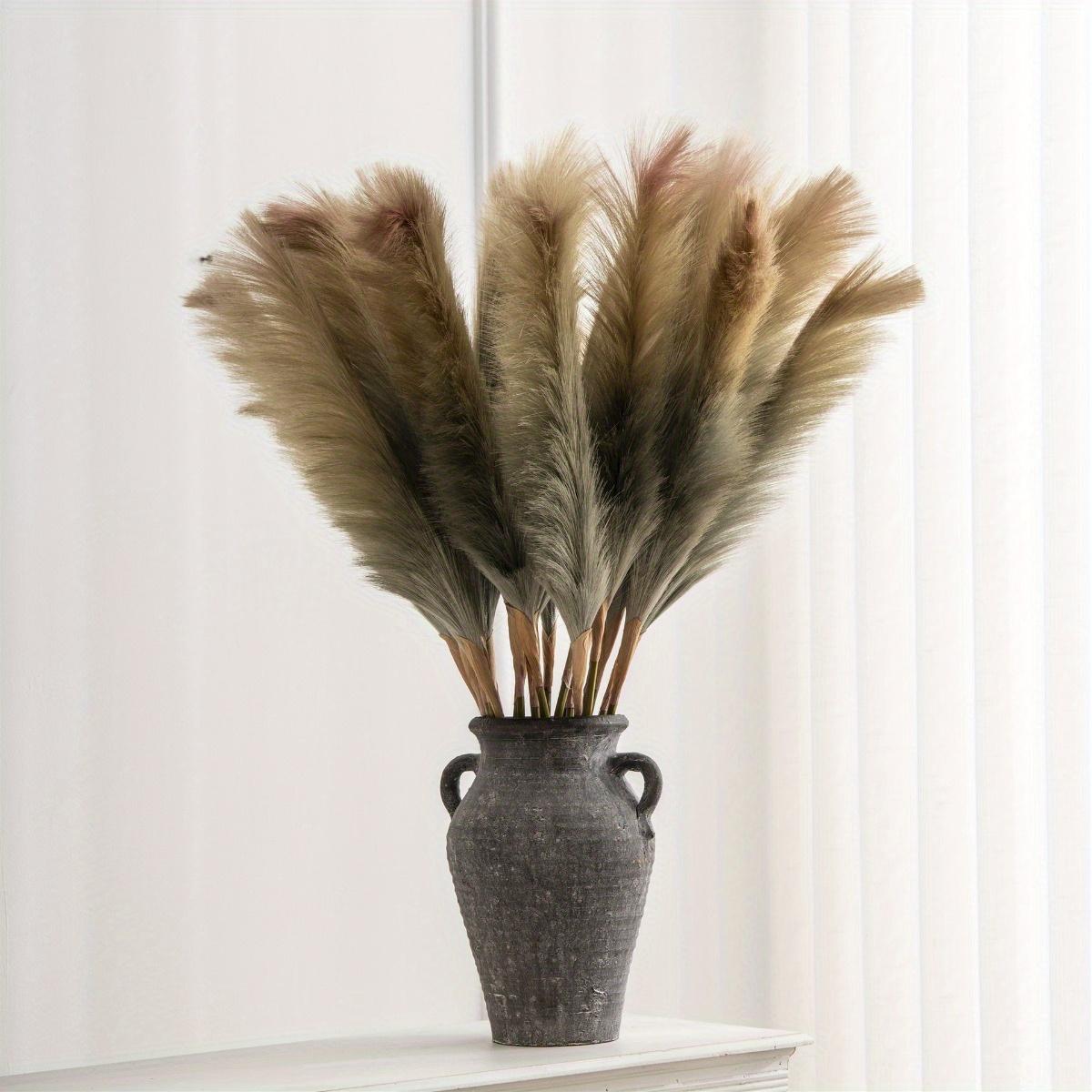 

4 шт. в упаковке 80 см пушистая искусственная пампасная трава украшение для стола ваза большой букет для дома свадьба вечеринка день рождения День матери украшение 4 Pcs коричневый