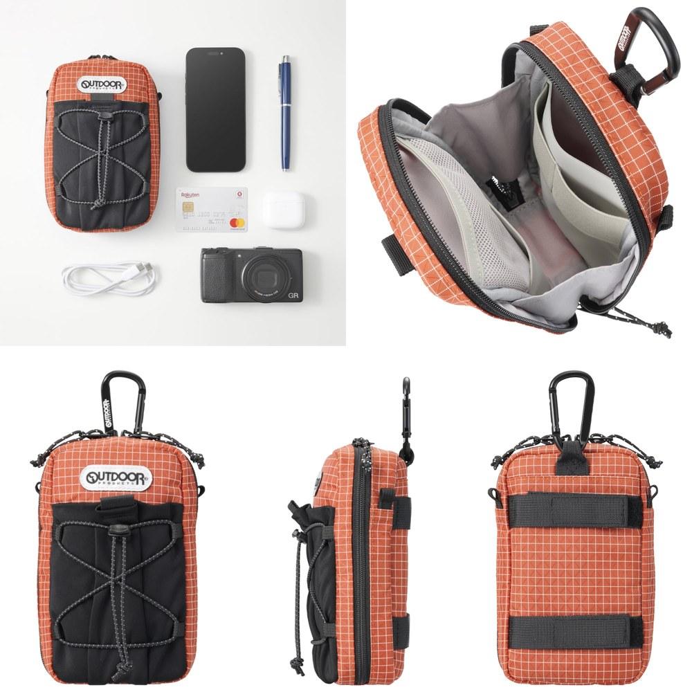 OUTDOOR PRODUCTS Smartphone Case Pouch AZ 07 AMZODPP07OR Orange for iPhone Android Gadgets Pet Bottle Fixable