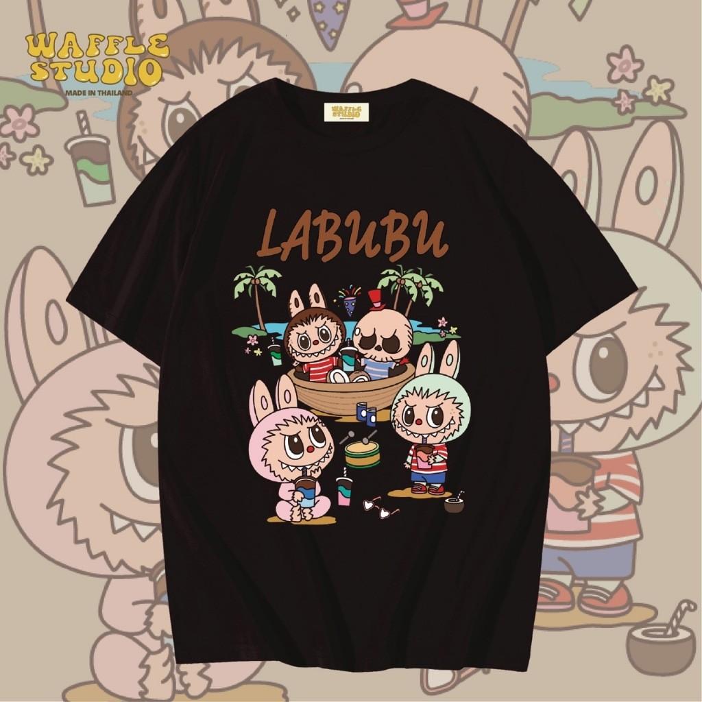 

LabubuT shirt printed round neck short-sleeved unisex fashion casual trend top S