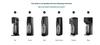 SodaStream Black 1L Slim Carbonated Bottle Twin Pack (2-Pack)