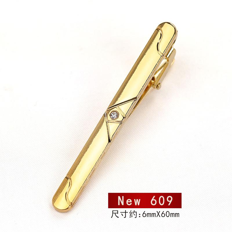 Business Versatile Men'S Dress Gold Tie Clip Marriage Men'S And Women'S Pin Korean Version Security Laveclip Fashion Laveclip