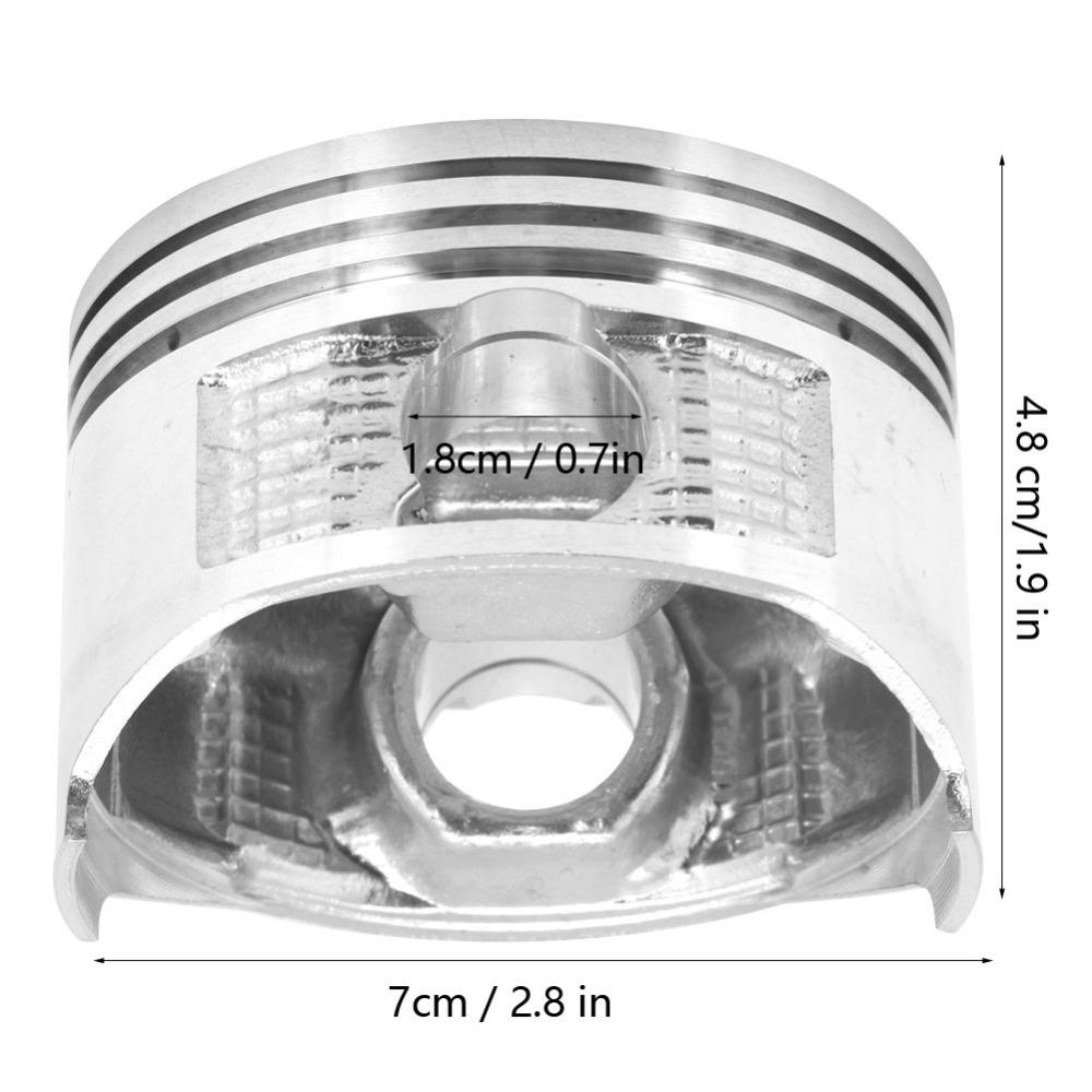 Aluminum Piston Generator Piston Kit Silver Engine Piston Replacement for For 170F GX210 Engine